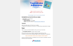Tournoi des adhérents #1
